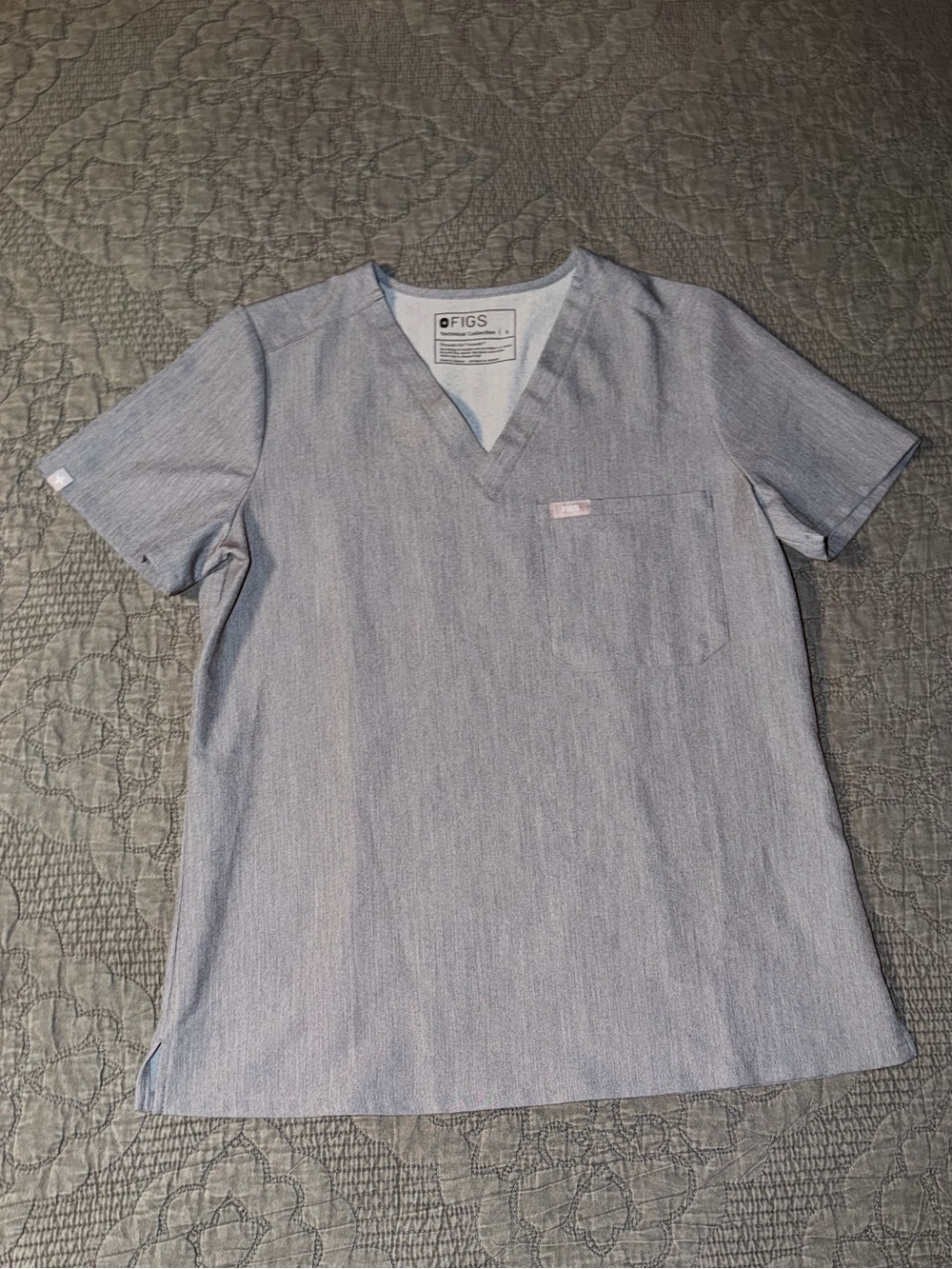 FIGS Catarina One-Pocket Scrub Top-Graphite Women’s Size-S